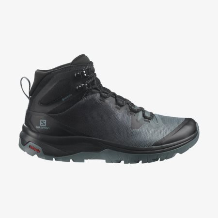 Salomon VAYA MID GORE-TEX Womens Hiking Boots Black UK JONF
